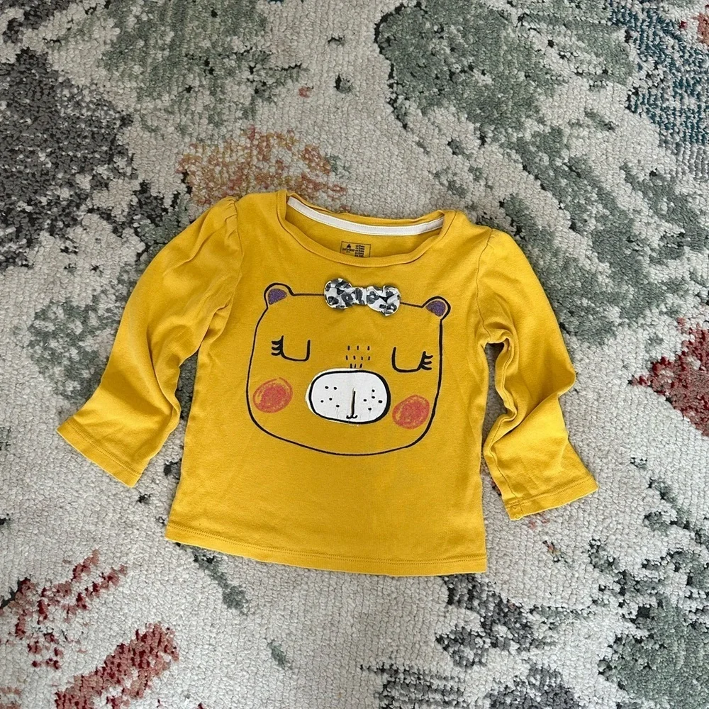 Gap Kids 3T Toddler Girl Graphic Front Causal Long Sleeve Shirt  Guc